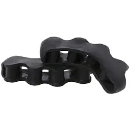 Коректор розділювач для пальців ніг силіконовий 2 шт. Black (16056) - мініатюра 2