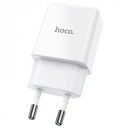 Мережевий зарядний пристрій 1 USB Hoco N9 2.1 A White - мініатюра 6