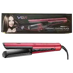 Професійна праска випрямляч VGR V-550 RED з регулюванням температури та керамічним покриттям - мініатюра 2
