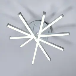 Сучасна біла LED люстра Diasha SX815/5WH 70W до 16 м2 геометрія