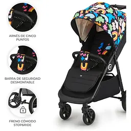 Коляска прогулянкова Kinderkraft Grande Plus Happy Shapes (KSGRAN00HAP0000) - мініатюра 6