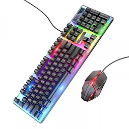 Клавіатура + миша дротова Hoco GM18 Luminous Black