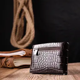 Чоловічий шкіряний затискач KARYA 11х8,2х1 см acs0023927 - мініатюра 9