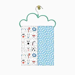 Пелюшки багаторазові Cosas дитячі Animals Line Love 2 шт., 80х100 см, блакитні - мініатюра 3