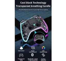 Геймпад джойстик Voltronic P-05 Wireless DualShock 4 for PS4/Switch/PC/IOS MFI/Adndroid HID - мініатюра 6