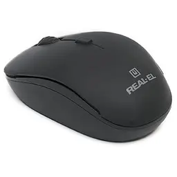 Мишка REAL-EL RM-301 black - мініатюра 3