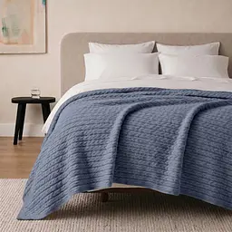 Плед покривало Cosas Nightfall Knitted Braid 230х240 см косичка (Blanket_65Nightfall_KnittedBraid_230x240) - мініатюра 2