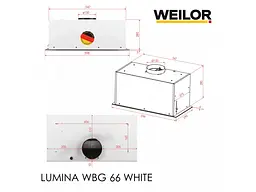 Витяжка вбудована WEILOR LUMINA WBG 66 WHITE - мініатюра 8
