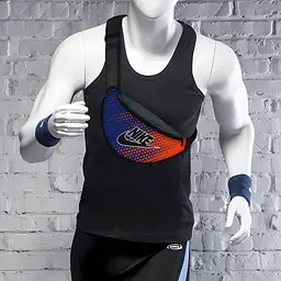 Сумка-бананка Nike чоловіча/жіноча спортивна 32×16 см з розширювачем поясна сумка або сумка через плече (3731) - мініатюра 2