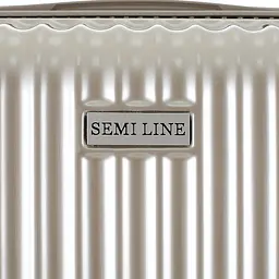 Валіза Semi Line 28 дюймів T5954-3, ABS, 4 спарені колеса, золотий - мініатюра 7
