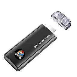 Ігрова консоль чорна Data Frog X6 H133 Game Stick 64GB приставка гейм стік +39800 ігор - мініатюра 3