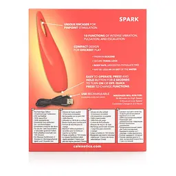 Вібратор для клітора CalExotics Red Hot Spark 11.5 см червоний - мініатюра 8
