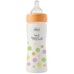 Пляшечка для годування Chicco Perfect Easy силіконова, від 2 міс., середній потік 250 мл (20243.10)