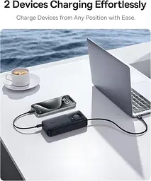 Зовнішній акумулятор Baseus 65W 20000 mAh Free2pull Retractable For Macbook Laptop - мініатюра 6