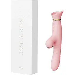 Пульсатор-вібратор із вакуумною стимуляцією клітора Zalo - ROSE Thruster Strawberry Pink - мініатюра 9