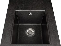 Кухонна мийка гранітна Miraggio Bodrum 650 black 649x500x220 00207107, Чорний - мініатюра 4