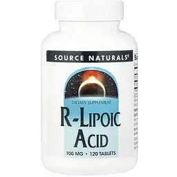 R-ліпоєва кислота Source Naturals R-Lipoic Acid 100 мг 120 таблеток