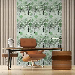 Плівка Sticker Wall на самоклейці на паперовій основі 0.45х10м х 0.07мм Чорні та зелені дерева SW-00002440 - мініатюра 6