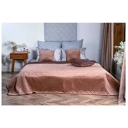 Покривало Руно двостороннє VeLour Коричневе 150 х 220 см (360.55_Cappuccino)
