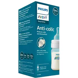 Пляшечка для годування Philips AVENT Анти-Колік, 125 мл (SCY100/01) - мініатюра 2