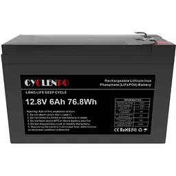 Акумулятор Cyclen 12.8V 6AH LiFePo4 - мініатюра 5