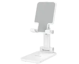 Підставка для телефону, смартфона, Folding desktop phone stand Біла