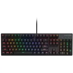 Клавіатура дротова Hator Icefall Mecha Rainbow Hator Origin Red USB Black (HTK104UA)