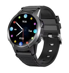 Дитячий смарт годинник FA56 4G LTE з GPS трекером, SIM-картою, відеозв'язком, камерою, прослуховуванням, Wi-Fi, геозоною та кнопкою SOS Чорний