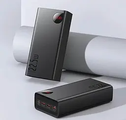 АКБ зовнішній - Умб Baseus Adaman Digital Display 400000 mAh 22.5 W Black (PPAD020001) - мініатюра 5