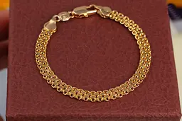 Браслет Xuping Jewelry бісмарк 20,5 см 6 мм золотистий
