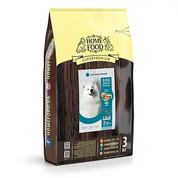 Сухий корм Home Food для дорослих собак Форель з овочами DOG ADULT MEDIUM Гіпоалергенний 3 кг