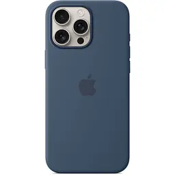 Оригінальний силіконовий чохол Silicone Case with MagSafe для Apple Iphone 16 Pro Max Denim MYYU3ZM/A - мініатюра 5