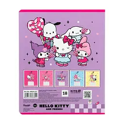 Зошит Kite Hello Kitty and Friends, 18 аркушів, лінія (HK26-237), в асортименті - мініатюра 9
