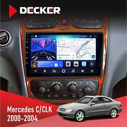 Штатна магнітола Mercedes-Benz C-Class (W203) 2000-2004 Decker D9-006 4x64, 4G Decker (НФ-00003698)