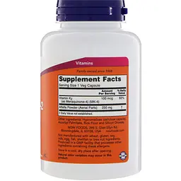 Вітамін К2 Now Foods Vitamin K2 100 мкг 250 капсул - мініатюра 2