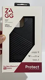 Оригінальний протиударний чохол із підставкою для iPhone 15 Pro Max ZAGG Gear4 Denali MagSafe Black 702312719 - мініатюра 8