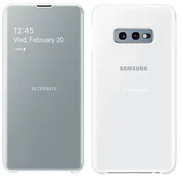 Чохол-книжка S-View Clear View Cover EF-ZG970 для Samsung Galaxy S10e (5.8") White - мініатюра 2