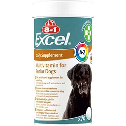 Вітаміни для літніх собак 8in1 Excel Multi Vitamin Senior мультивітамін 70 шт (661822)