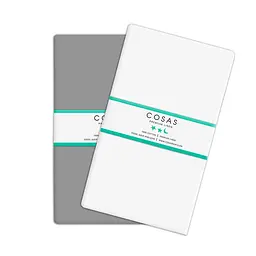 Набір простирадло полуторне 155х240 GREY / WHITE COSAS (4822052024140)