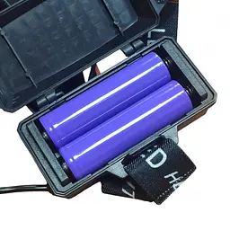 Ліхтар налобний акумуляторний 2x18650 ЗУ Type-C zoom FLUORESCENCE CT012-2P-TG - мініатюра 4