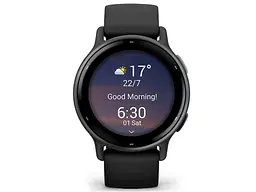 Смарт-годинник Garmin Vivoactive 5 Slate Aluminum Bezel with Black Case and Silicone Band (010-02862-5A) - мініатюра 3