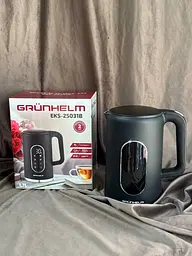 Електрочайник Grunhelm EKS-25031B LED екран  1.7л 2200Вт Чорний - мініатюра 6