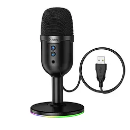 Мікрофон настільний Hoco L25 Bright (USB-A) Чорний