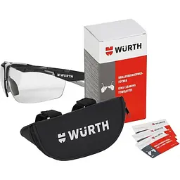 Набір захисних окулярів Wurth Spica-AF прозорі з футляром та серветками (K0899102334-1)