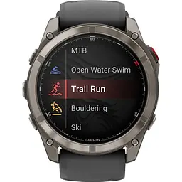 Смарт-годинник Garmin Fenix 8 Pro AMOLED Sapphire 51mm Carbon Gray DLC Titanium with Graphite/Black Silicone Band (010-03199-11) [145031] - мініатюра 2