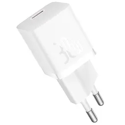 МЗП Baseus GaN5 Fast Charger (mini) 30W (1USB-C) + кабель Type-C to Type-C (P10110902) Moon White - мініатюра 4