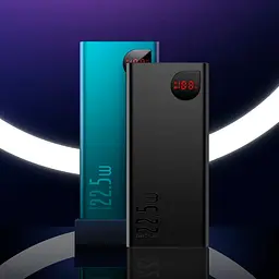 Power Bank Baseus Adaman Metal Digital 20000mAh 22.5W (P10021502112-01) (PPADM20S) Black EU - мініатюра 6