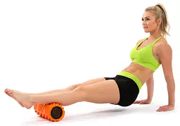 Масажний ролик EasyFit Solid Roller v.1.1s 33 см помаранчевий - мініатюра 6