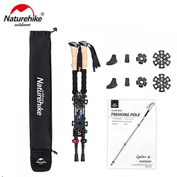Трекінгова палиця телескопічна Naturehike (NH20DS003) 135 см - мініатюра 6