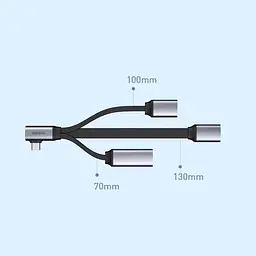 USB-хаб HAGiBiS USB Type-C ACL05 Grey - мініатюра 2